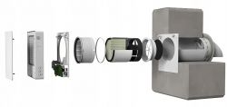 HOLTOP EcoPair Plus - ERV (WiFi,CO2 nebo vlhkost, Ø160mm) 